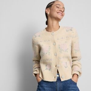 Primark Paula Echevarria Beige Floral Cardigan
